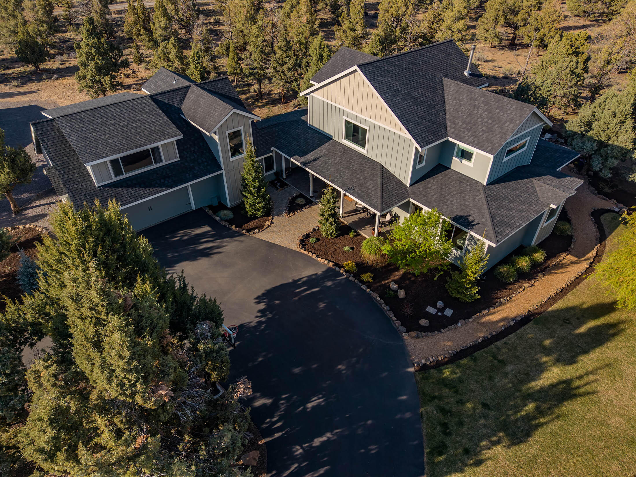 23160 Rickard Road Bend, OR 97702 - Photo 43 of 48 Front of home - aerial