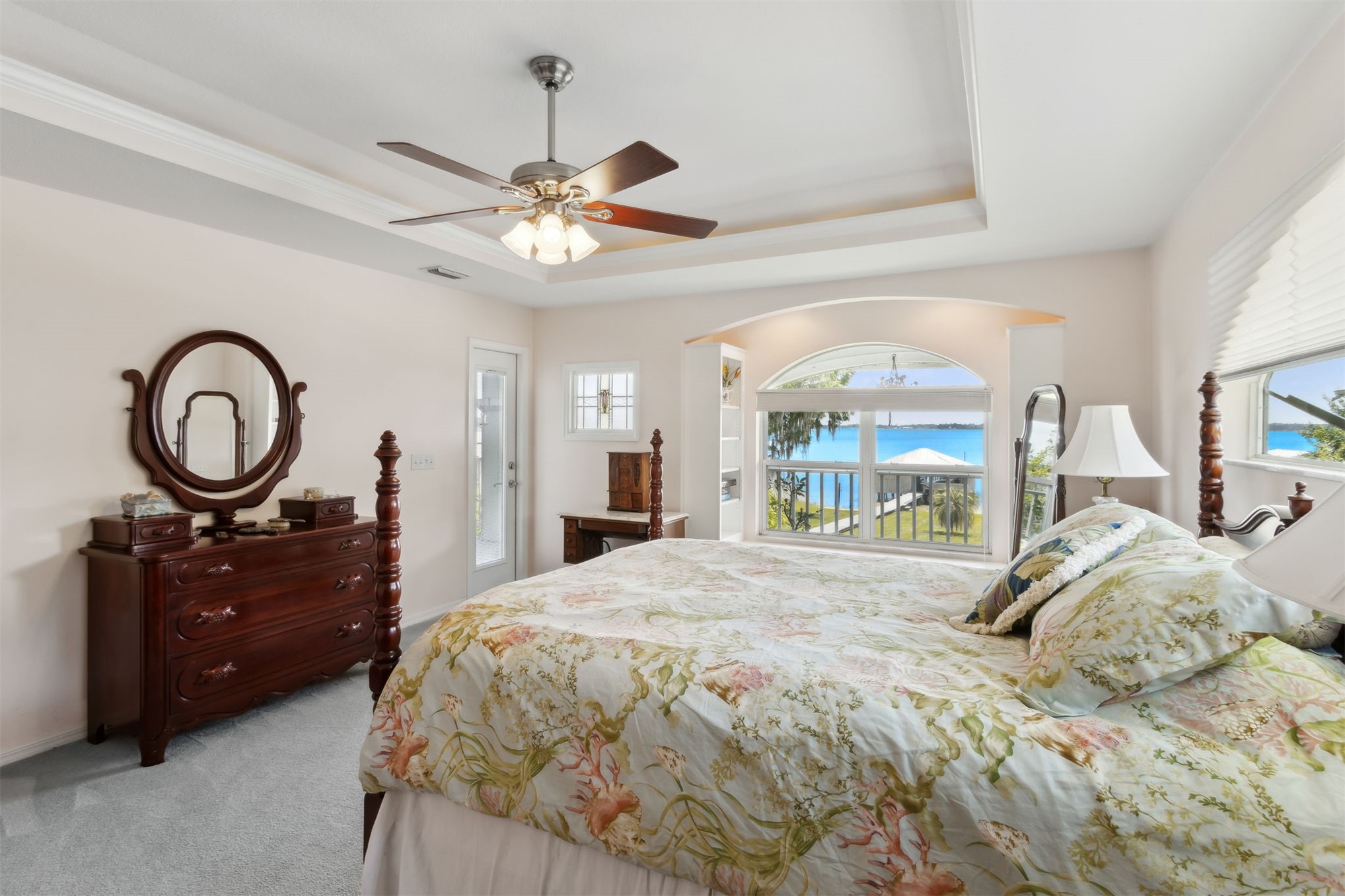 4333 Seminole Street Starke, FL 32091 - Photo 11 of 33 a bedroom with a bed window and a chandelier