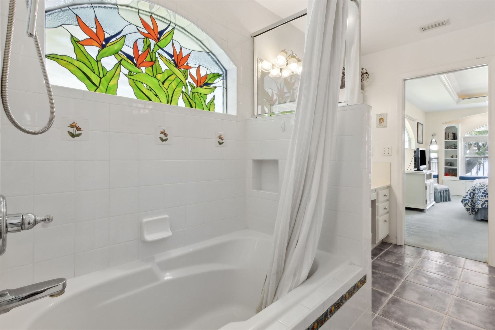 4333 Seminole Street Starke, FL 32091 - Photo 18 of 33 a bathroom with a sink a vanity and a shower