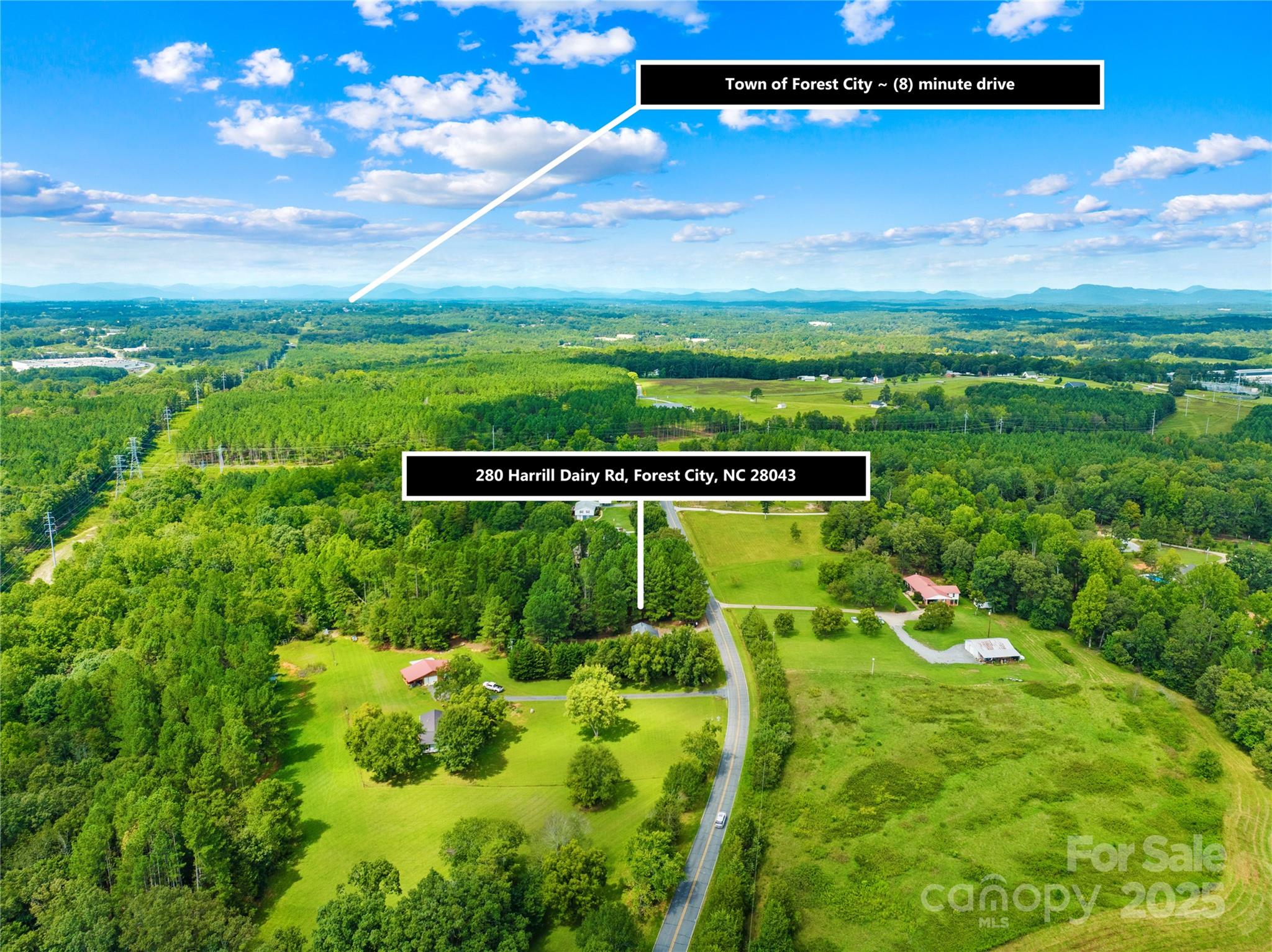 280 Harrill Dairy Road Forest City, NC 28043 - Photo 17 of 19 a view of a pathway with a yard