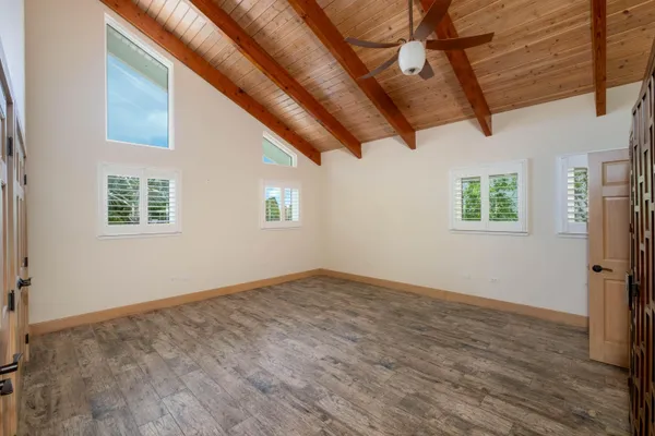 a view of a lake with houses