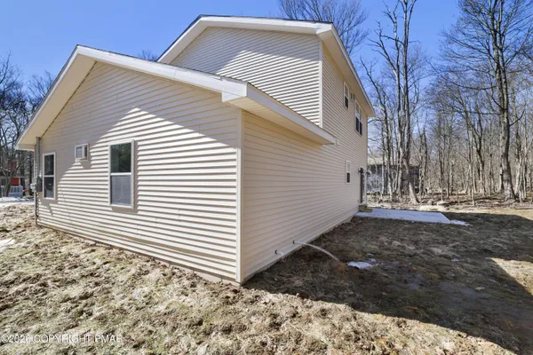 a front view of a house