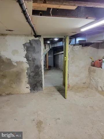 a view of a storage room