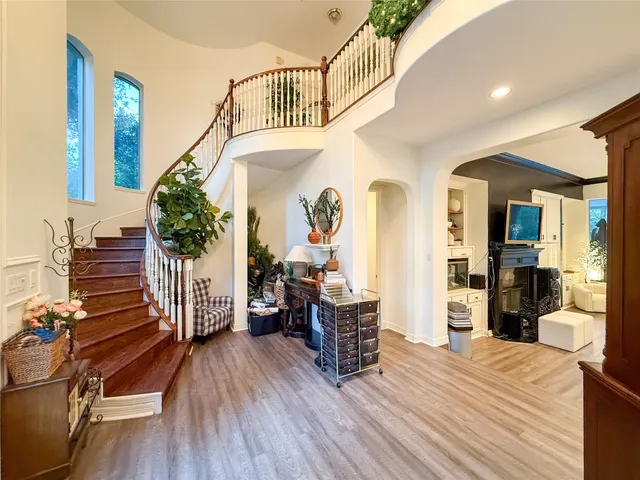 a view of livingroom with furniture and wooden floor