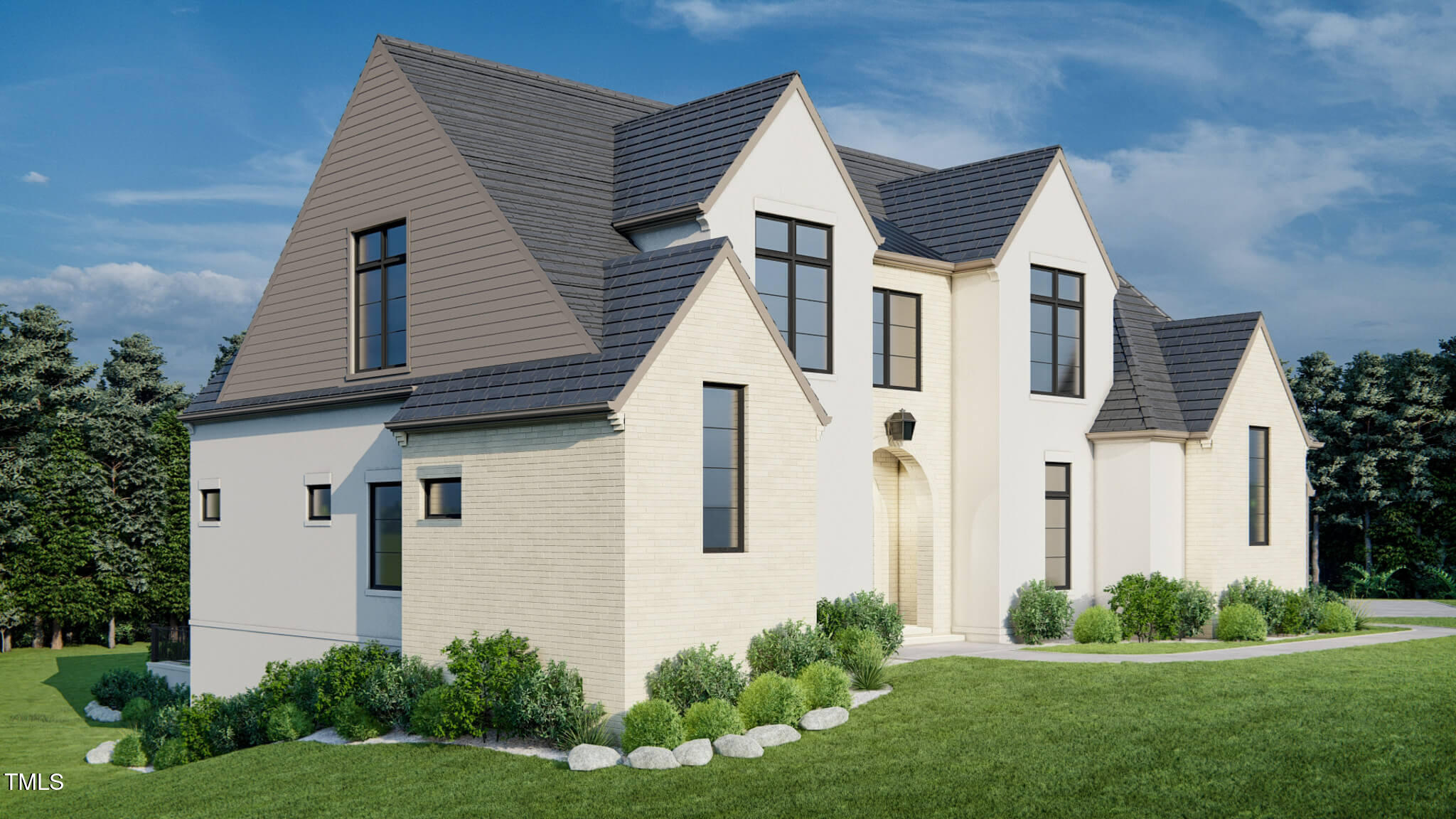 297 Colonial Ridge Drive Pittsboro, NC 27312 - Photo 4 of 28 a front view of a house with a yard