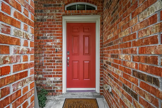 a view of front door of house