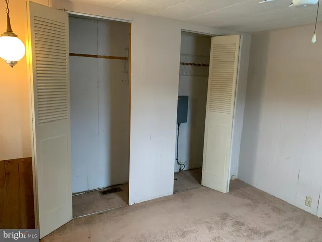a view of a room with closet
