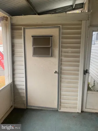 a view of front door