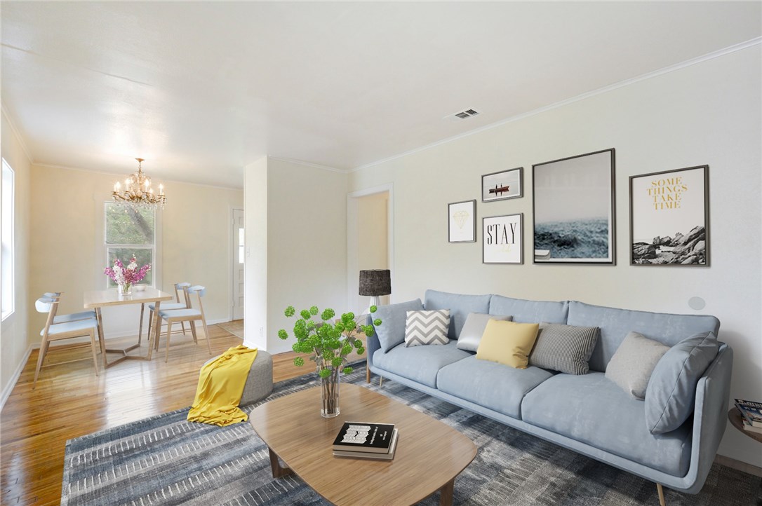 4804 Tanney Street Austin, TX 78721 - Photo 1 of 1 Living Room - Digital staging