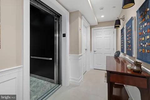a room with furniture and a gate
