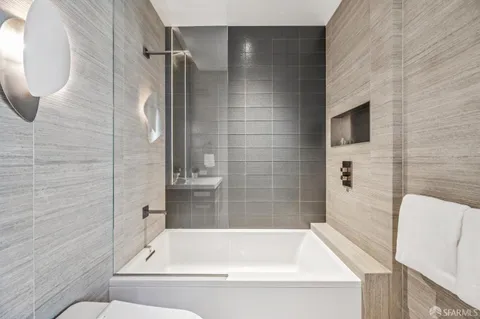 a building outdoor space with patio furniture