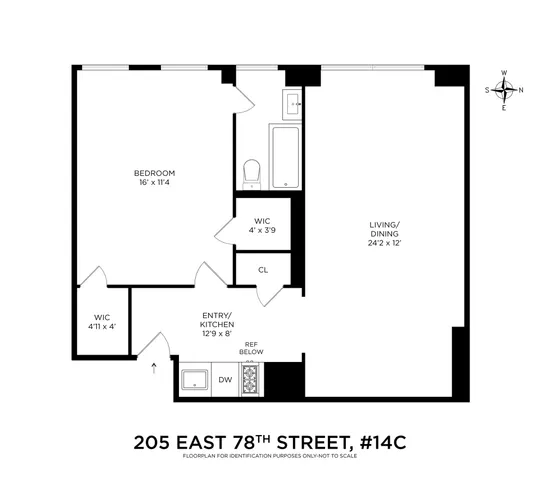 $649,000 | 205 East 78th Street, Unit 14C | Upper East Side