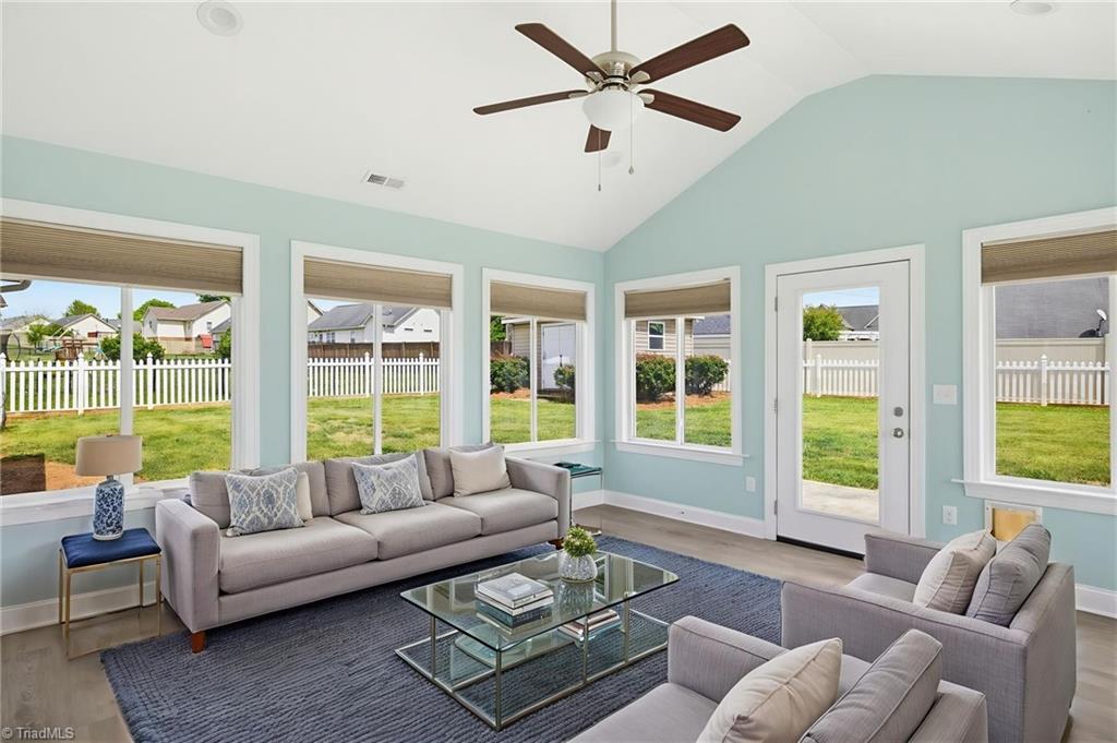 126 Applegate Court Mocksville, NC 27028 - Photo 28 of 37 virtually staged sunroom