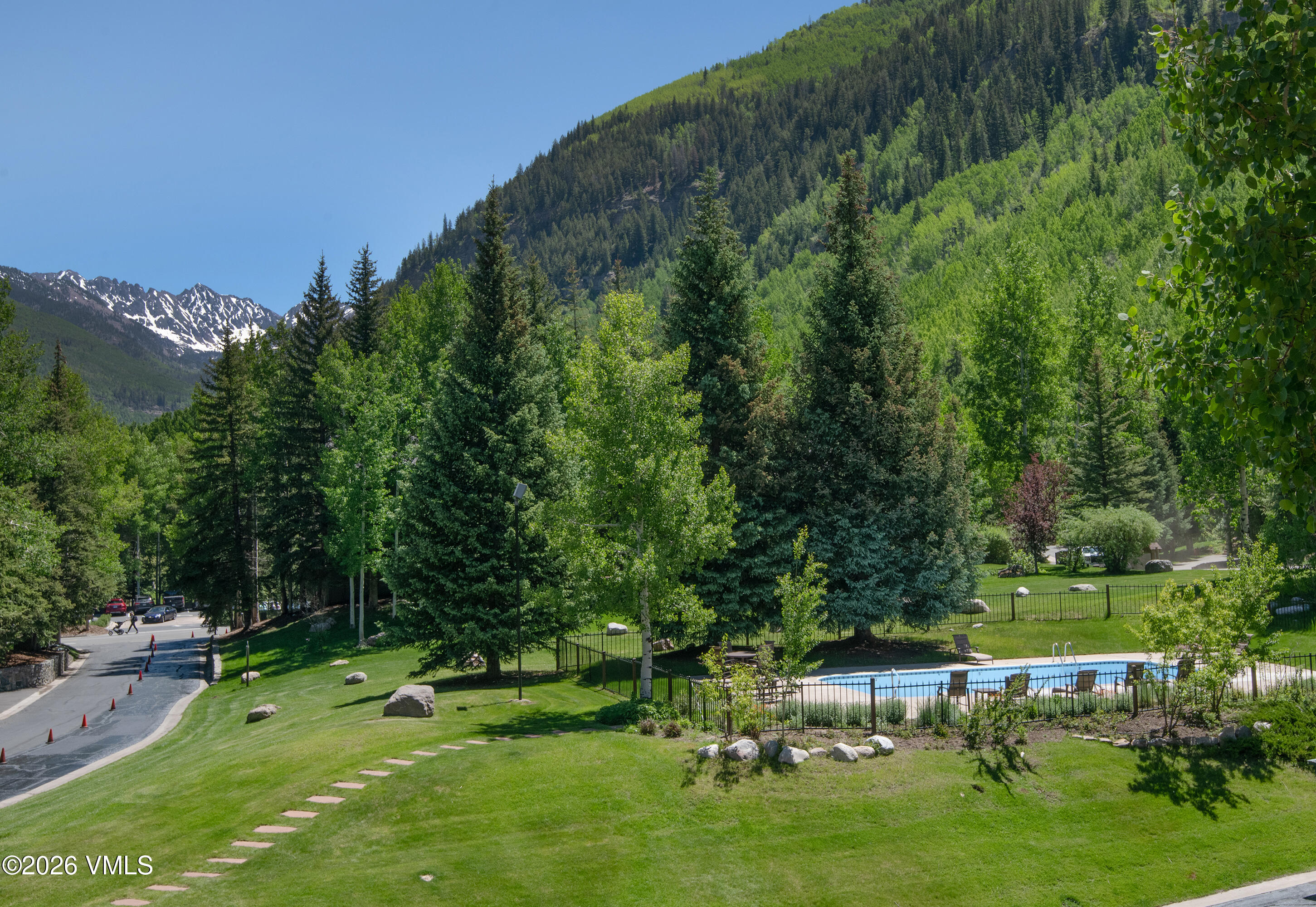 1650 Fall Ridge Road, Unit 202 Vail, CO 81657 - Photo 24 of 32 Pool and View