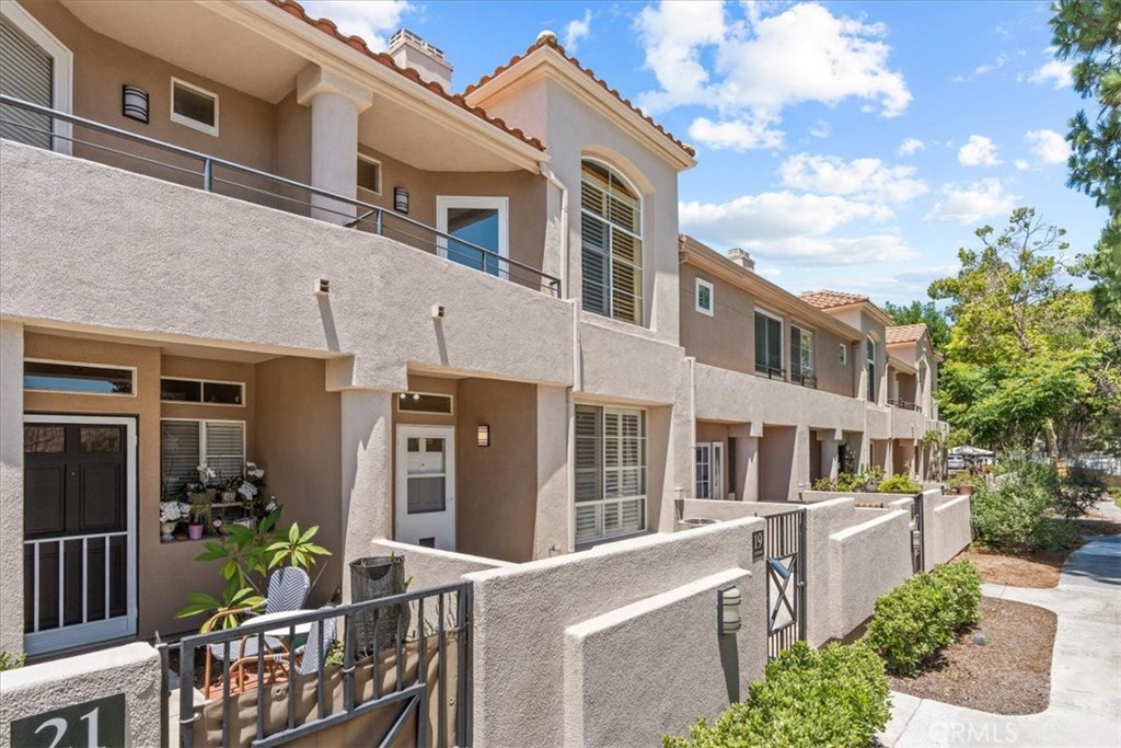 a front view of a building with glass windows