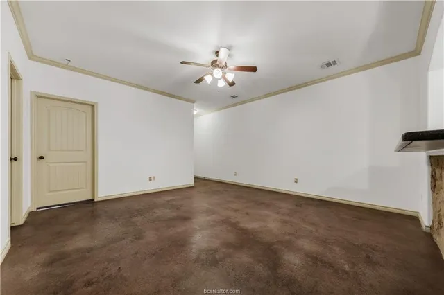 a view of an empty room