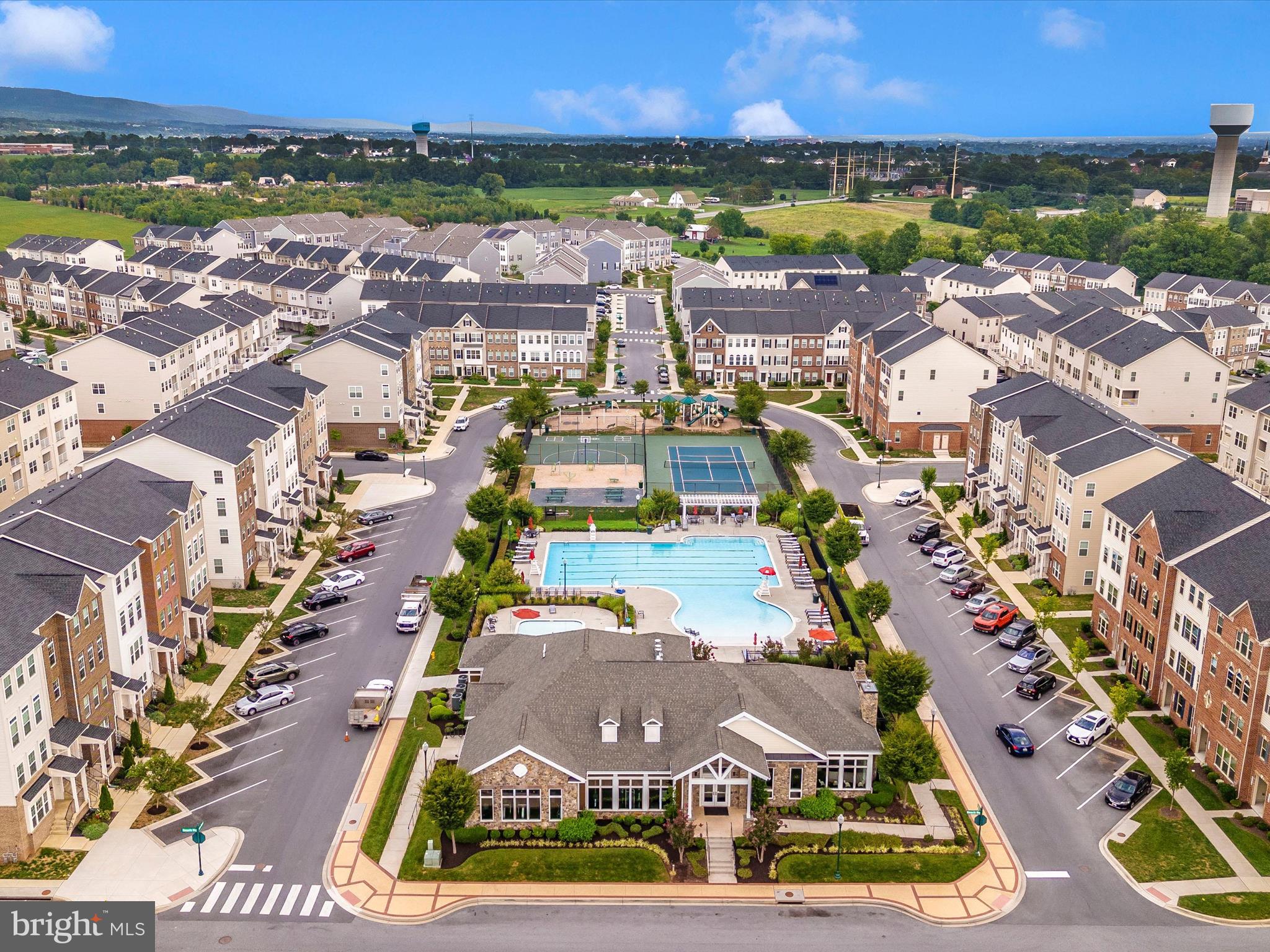 5920 Forum Square Frederick, MD 21703 - Photo 46 of 56 an aerial view of residential houses with outdoor space