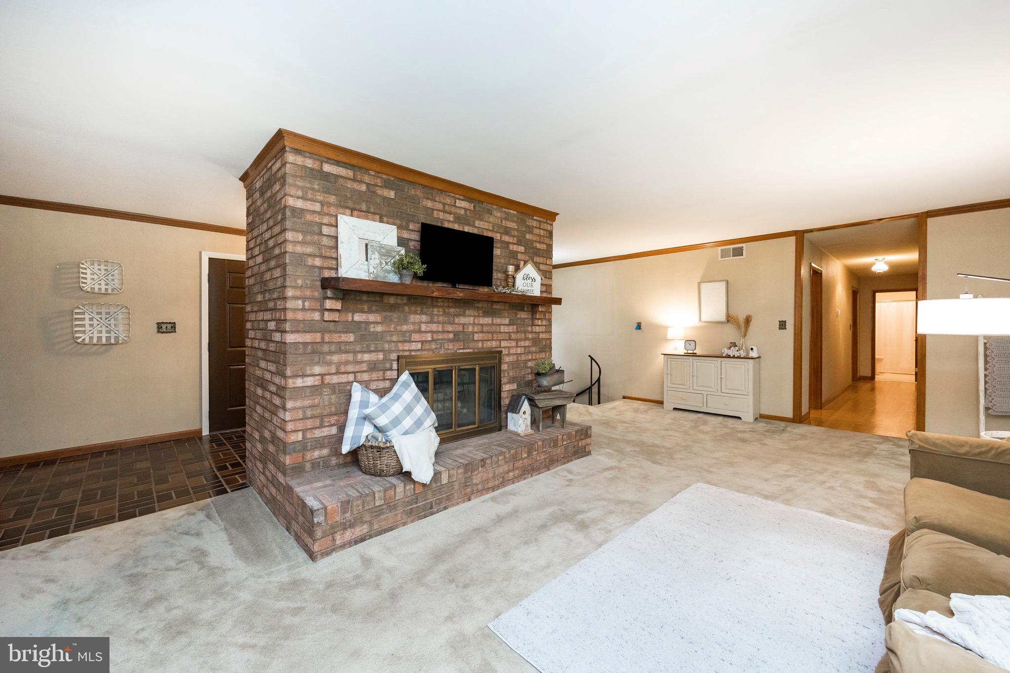 4 Hilltop Road Kennett Square, PA 19348 - Photo 6 of 40 Brick Wood Burning Fireplace