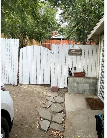 a view of outdoor space and deck