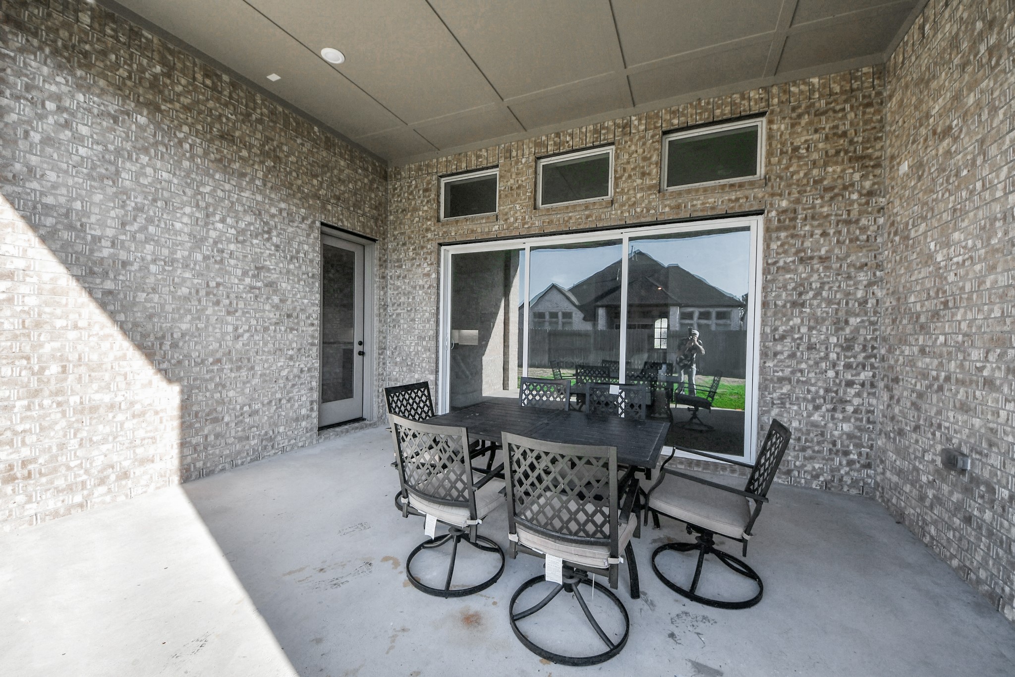 11914 Parsifal Creek Road Humble, TX 77346 - Photo 31 of 37 Patio with gas connections, collapsible sliding door.