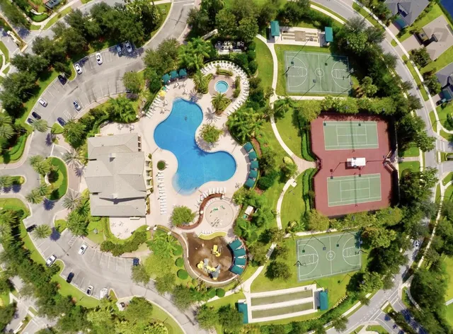 a room with furniture and a book shelf