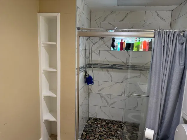 a close view of water heater room