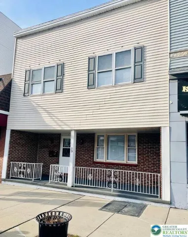 a front view of a house