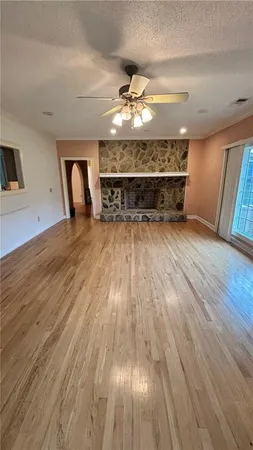 wooden floor with a window