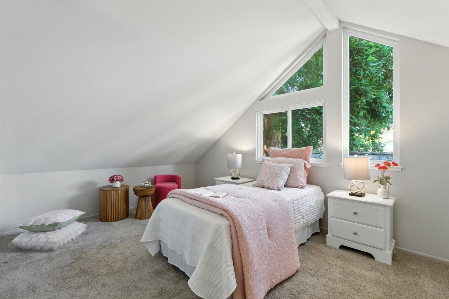 148 Promethean Way Mountain View, CA 94043 - Photo 23 of 45 a bedroom with a bed and large windows