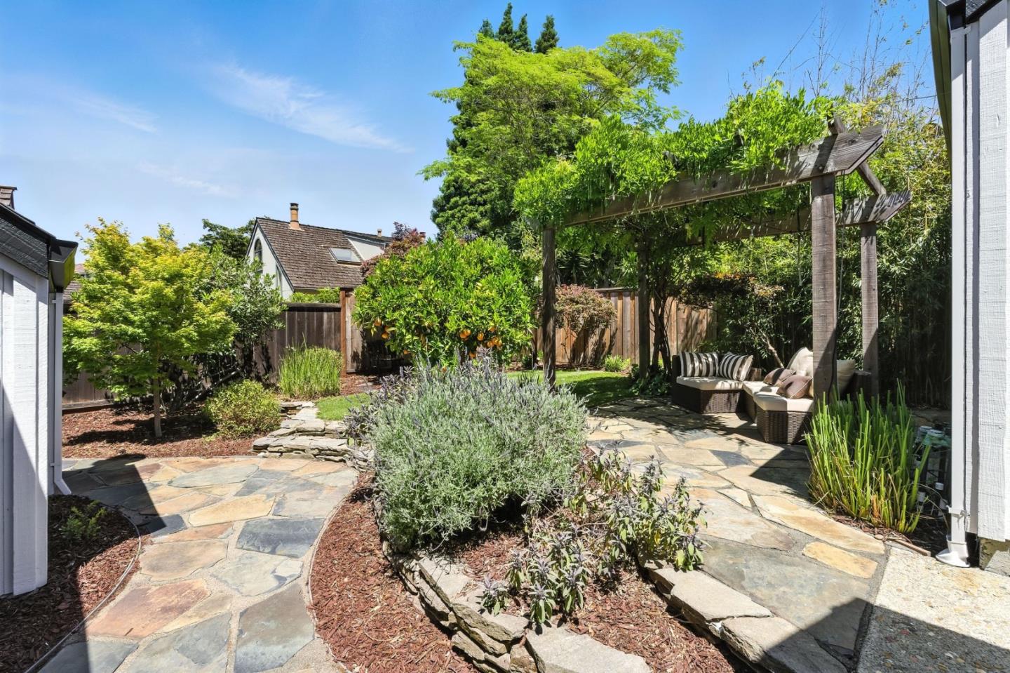148 Promethean Way Mountain View, CA 94043 - Photo 33 of 45 a view of a backyard with sitting area