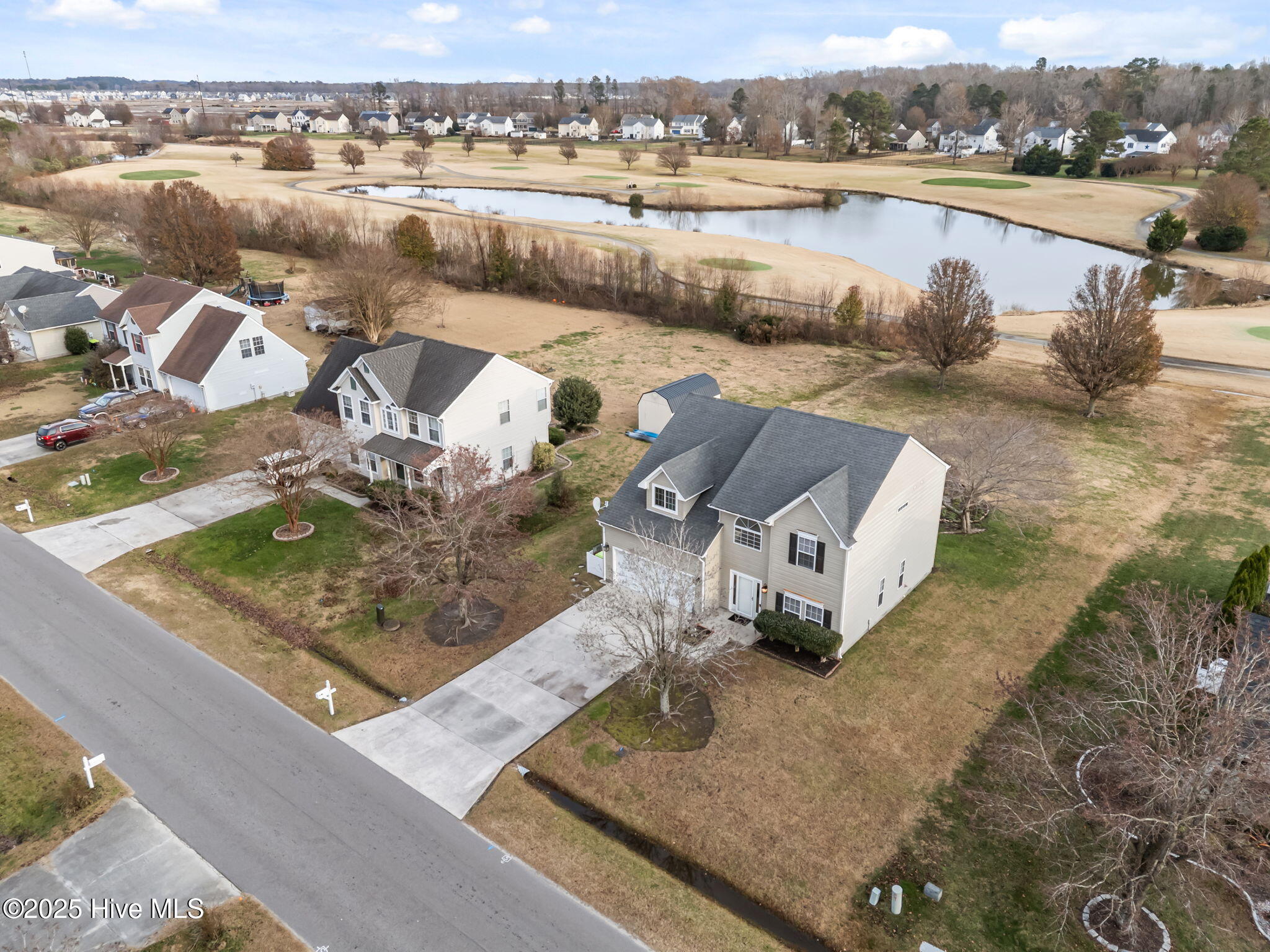 223 Eagle Creek Road Moyock, NC 27958 - Photo 4 of 55 Aerial of the pond.