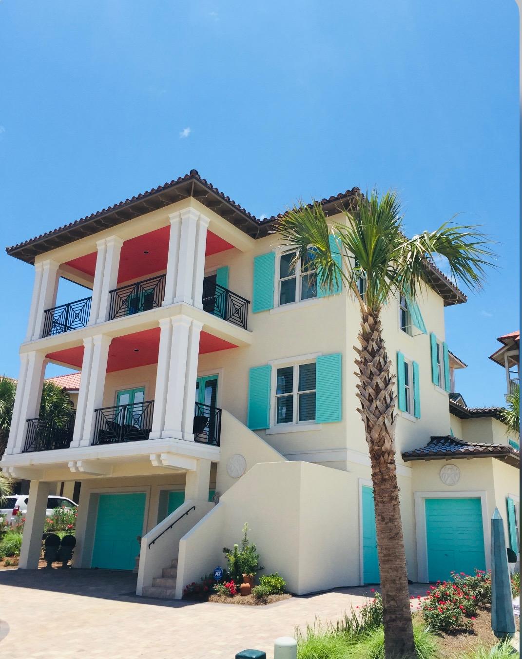 a front view of a multi story residential apartment building