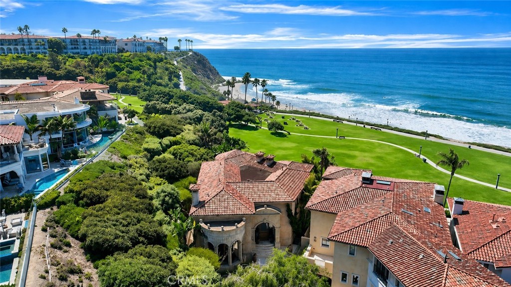 26 Ritz Cove Drive Dana Point, CA 92629 - Photo 24 of 66 an aerial view of a house with a garden and lake view