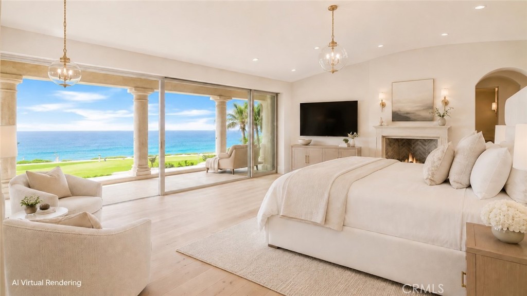 26 Ritz Cove Drive Dana Point, CA 92629 - Photo 41 of 66 a large white bed sitting in a bedroom next to a window