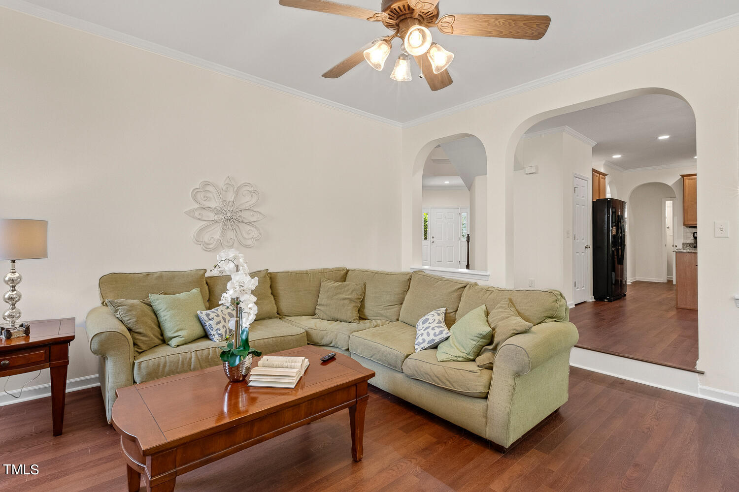 2013 Prairie Ridge Court Fuquay-Varina, NC 27526 - Photo 16 of 53 a living room with furniture and wooden floor