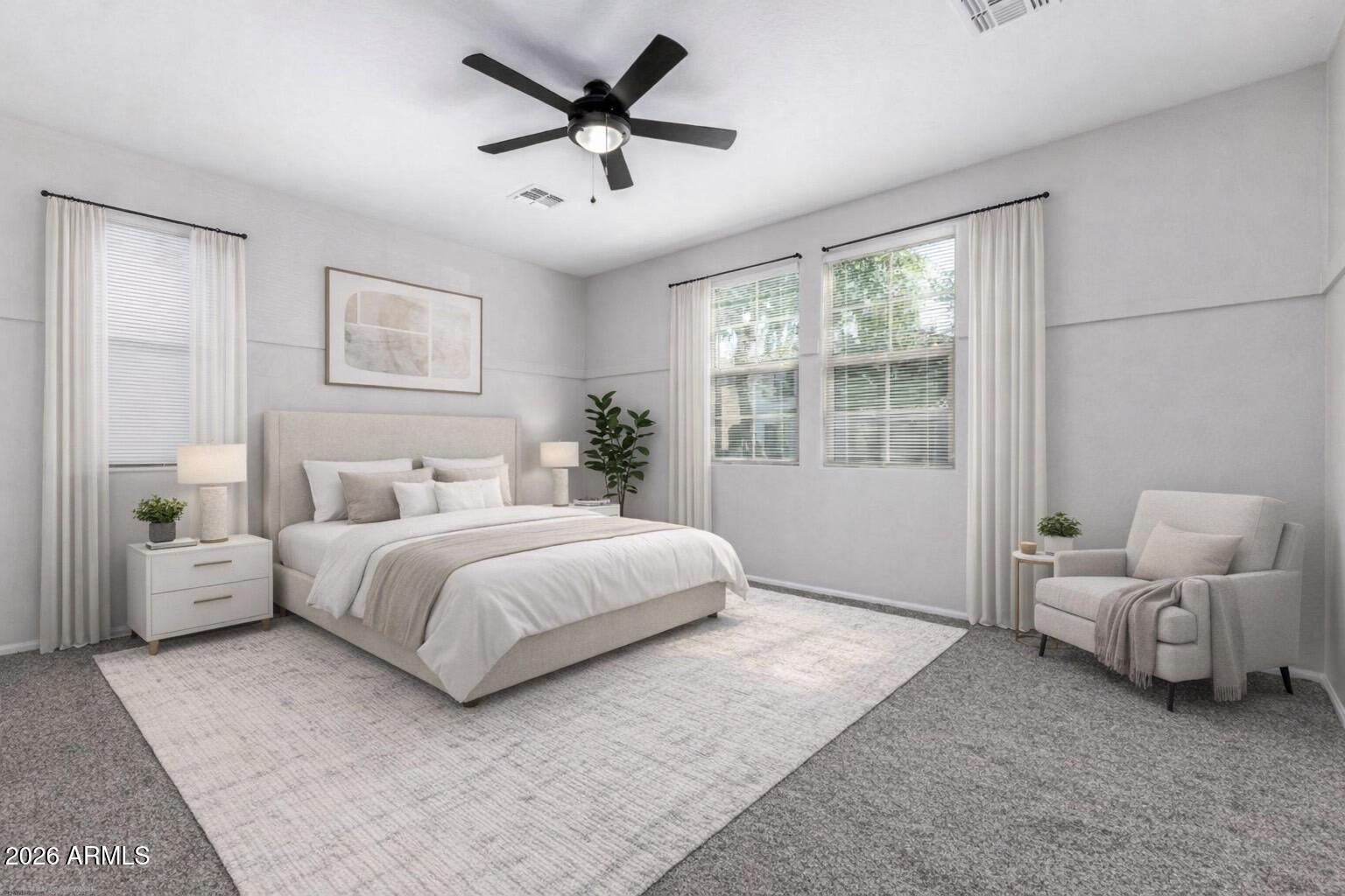 4144 East Devon Drive Gilbert, AZ 85296 - Photo 12 of 31 Master bedroom staged