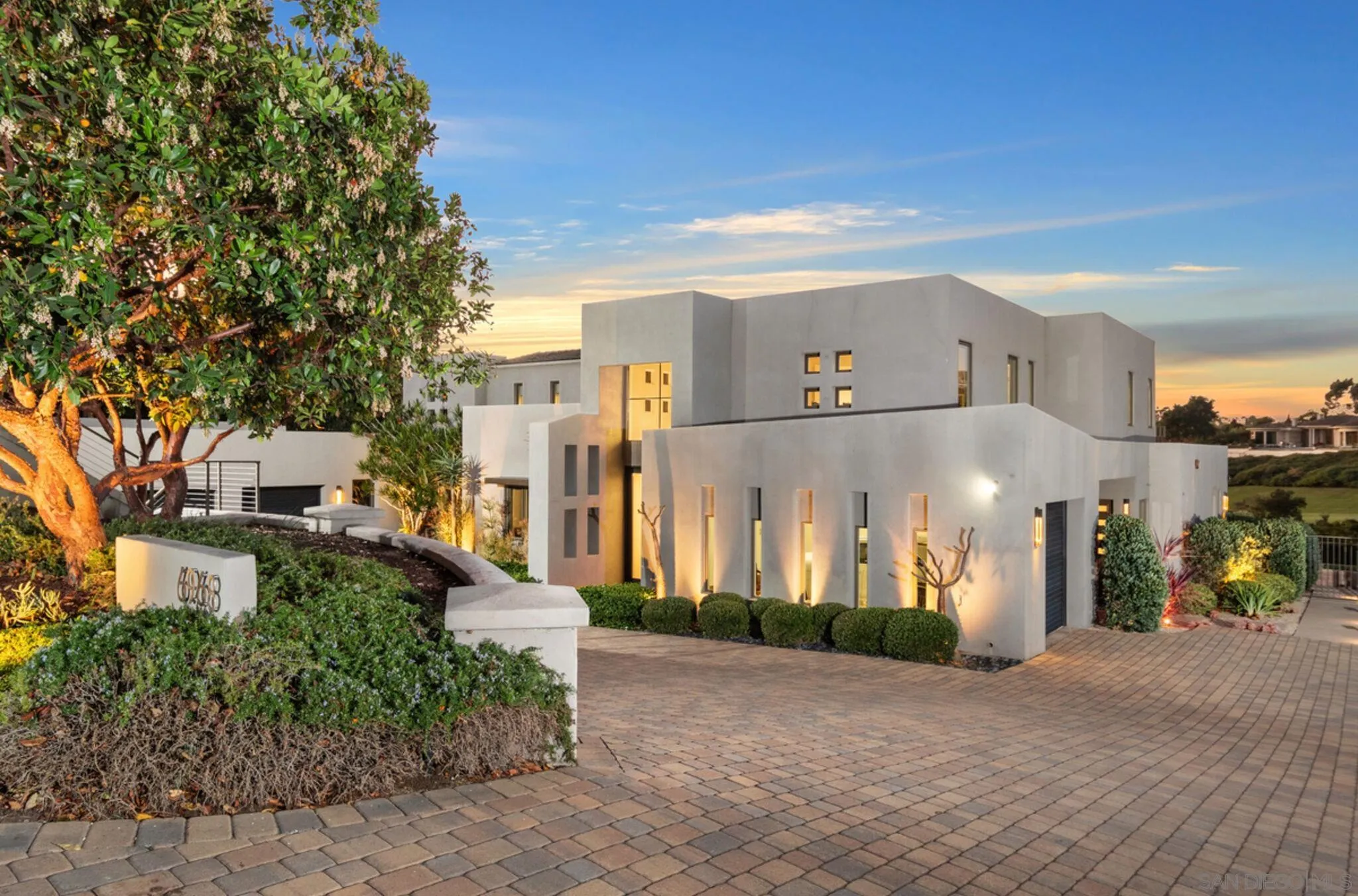 a view of a street in front of a building