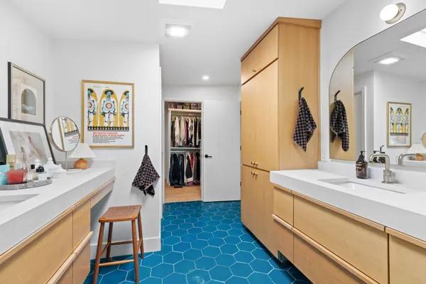 a bed room with a bed and a couch