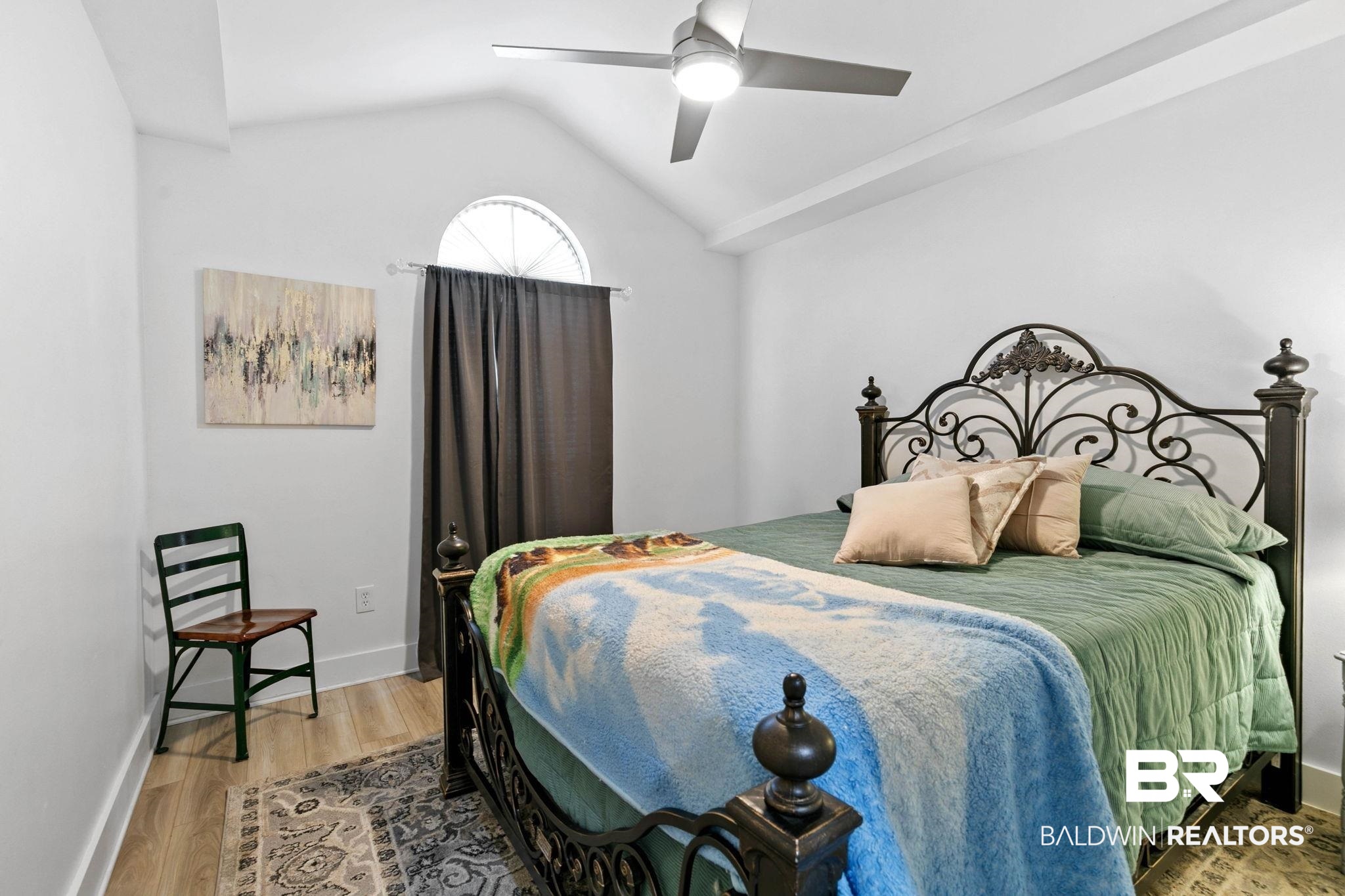 520 Juniper Place Drive Foley, AL 36535 - Photo 23 of 35 Bedroom with vaulted ceilings and a ceiling fan