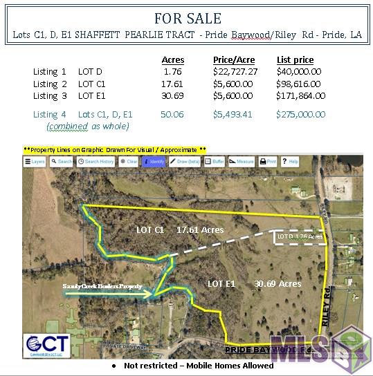 Lot C1 Riley Road Pride, LA 70770 - Photo 1 of 5 Gallery Image 1