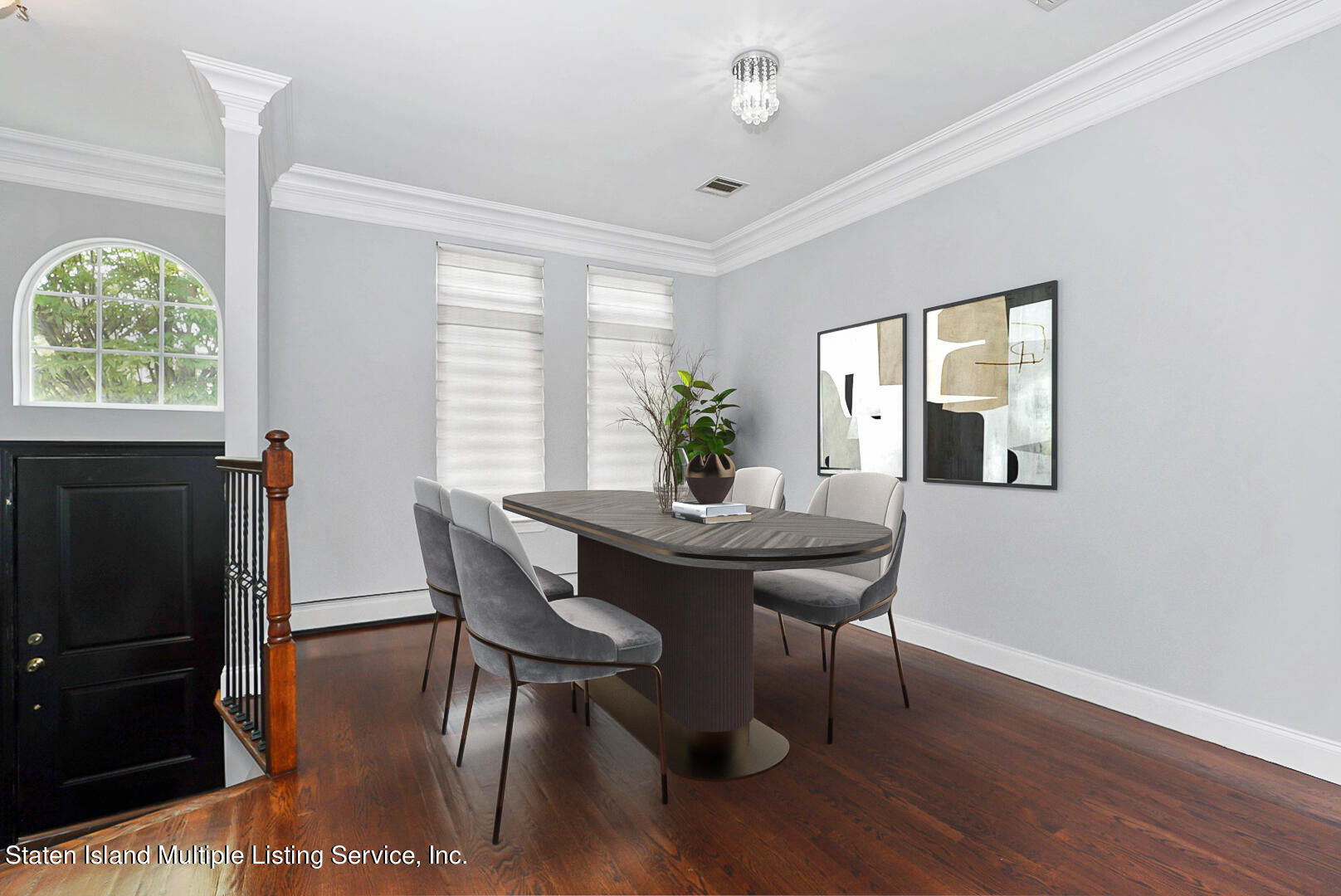 93 Presentation Circle Staten Island, NY 10312 - Photo 3 of 27 (3) ENTRY FOYER LIVING ROOM STAGED