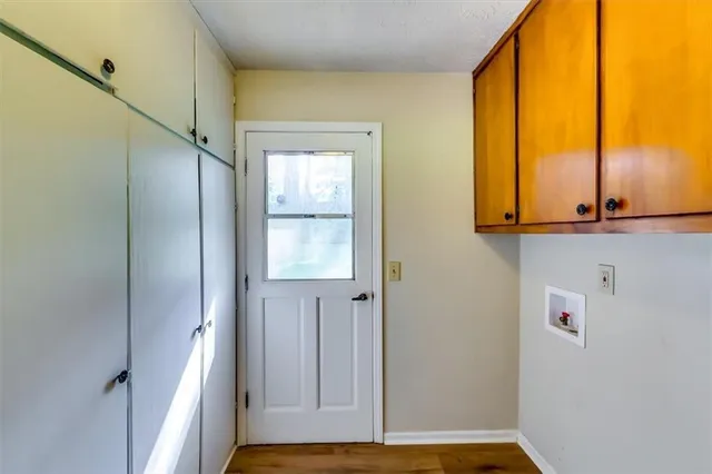 a view of front door