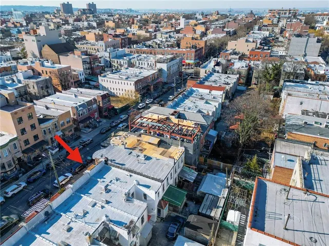 an aerial view of city