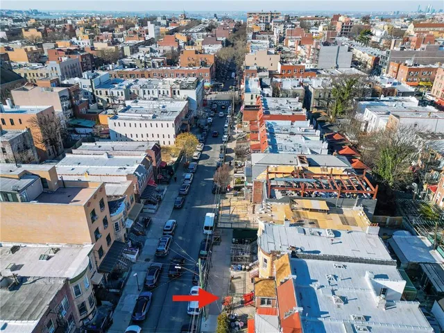 an aerial view of city