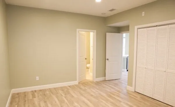 a view of an empty room