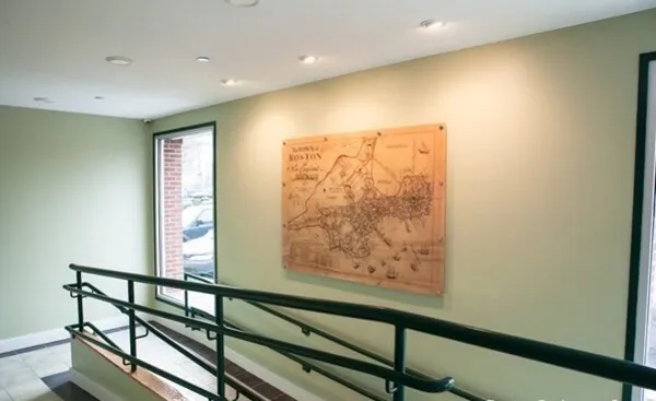a view of a hallway