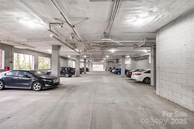 a car parked in a parking space