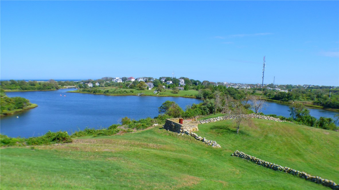 539 Center Road Block Island, RI 02807 - Photo 33 of 43 Trim's Pond, interior stonewall and fieldstone foundation
