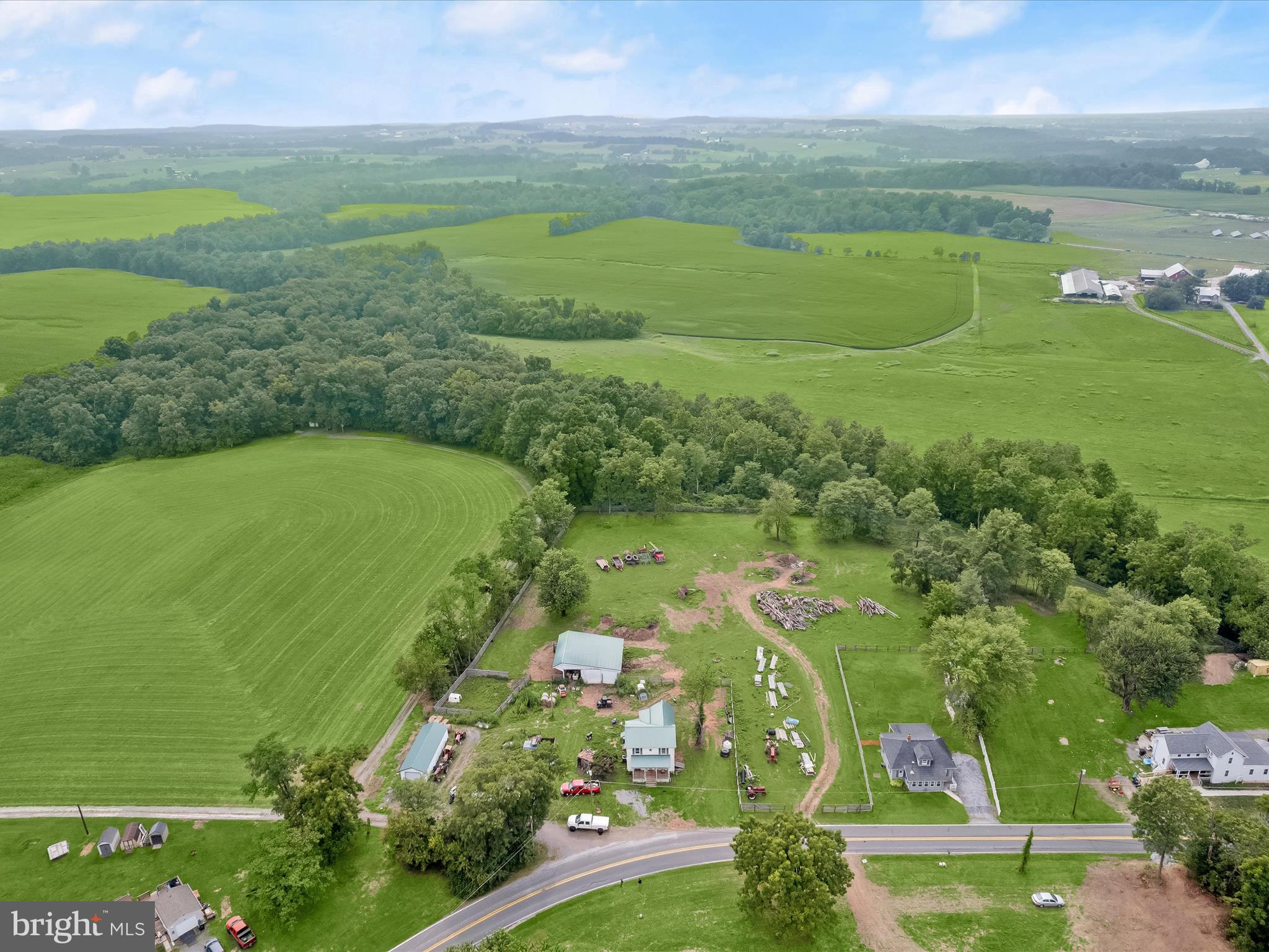 430 Bucher John Road Union Bridge, MD 21791 - Photo 9 of 40 an aerial view of ocean with residential houses with outdoor space and swimming pool