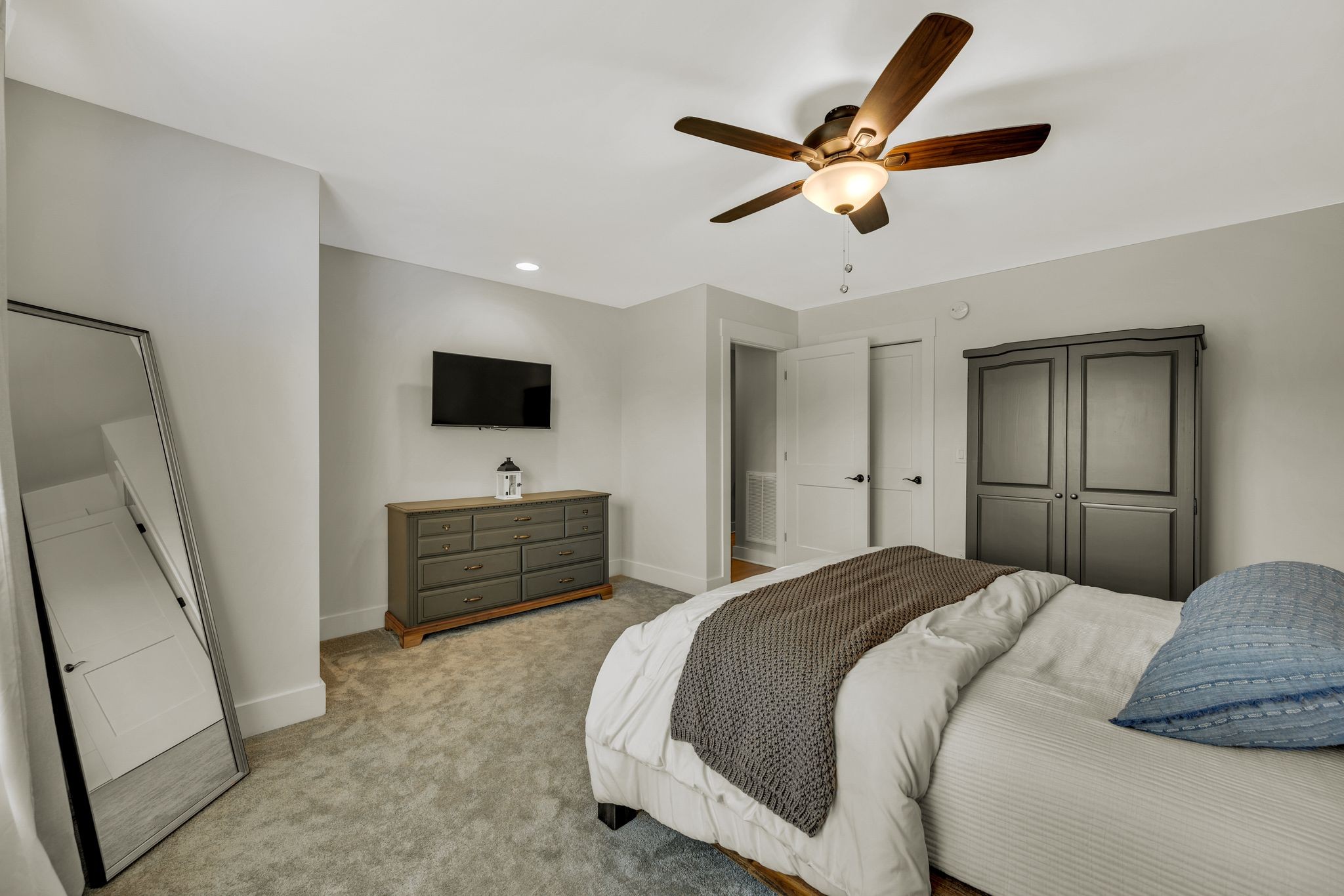 10494 Powells Chapel Road Murfreesboro, TN 37129 - Photo 40 of 58 a bedroom with a bed and a flat screen tv